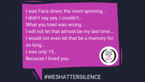survivor story for #weshattersilence