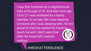 survivor story for #weshattersilence